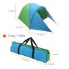 4-Person Double Layer Family Camping Tent Outdoor Instant Cabin Tent for Hiking Backpacking Trekking XH