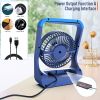 20000mAh Rechargeable Battery Operated Fan, Portable USB Port Power Supply, Timer Off Quiet Desk Fan, 200 Hours Working Time, 350Â°Rotation Table Fan