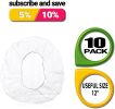 Pack of 10 Disposable Cater Tray Covers 24". Clear Plate Serving Covers. Industrial Grade Foodservice Plastic Covers. Polyethylene Tray Covers for Out