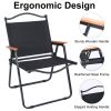 YSSOA Folding Camping Chair for Adults with Handle and Storage Bag; Small Size; 253lbs Load Bearing Collapsible Outdoor Furniture for Leisure; Beach;