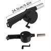 1pc BBQ Fan; Air Blower; Fast Fire Starter; Portable Manual Hand Crank Bellows For Outdoor Picnic Camping Cooking; Barbecue Charcoal Grills Accessorie