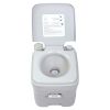 5.3 Gallon 20L Flush Outdoor Indoor Travel Camping Portable Toilet for Car; Boat; Caravan; Campsite; Hospital; Gray