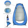 1-2 Person Portable Pop Up Toilet Shower Tent Changing Room Dressing Tent Camping Shelter Blue