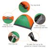 Free shipping 2-Person Waterproof Camping Dome Tent for Outdoor Hiking Survival Orange & Green YJ