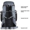 Outdoor Sport 70L Travel Hiking Camping Backpack big Rucksack Bag Black