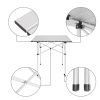 Folding Table Camping Table Rolling Up Portable Iron Legs Frame Compact Aluminum Table for Outdoor Picnic Hiking BBQ