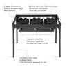 Portable Propane 225; 000-BTU 3 Burner Gas Stove Outdoor Camping Stove Grill