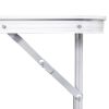 Foldable Camping Table with Metal Frame 31.5"x23.6"