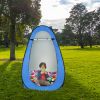 1-2 Person Portable Pop Up Toilet Shower Tent Changing Room Dressing Tent Camping Shelter Blue