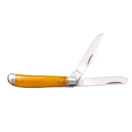 Cold Steel Mini Trapper 2.5in w 2 8Cr13Mov Blades YellowBone