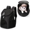 Dog Carrier Backpack Breathable for Small Pets/Cats/Puppies; Pet Carrier Bag with Mesh Ventilation; Safety Features and Cushion Back Support; for Trav