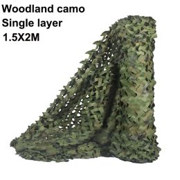 Military Camouflage Netting Woodland Army training Camo netting for Hunting Camping Car Cover and Outdoor Army Sunshade Mesh (Color: Jungle Camouflage)