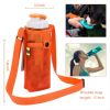 2pcs Water Bottle Holder ; With Adjustable Shoulder Strap For Outdoor Sports Gym Hiking Camping Walking