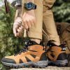 Men's Outdoor Hiking Shoes Mountaineer Climbing Sneakers Waterproof Tactical Hiking Shoes Men Camping Walking Boots