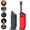 USB Plasma Rechargeable Lighter With Adjustable Neck; Candle; Arc; Flame Free; Safety Switch On; Suitable For Kitchen; Camping; Travel