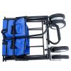 Outdoor Folding Wagon Garden ;  Large Capacity Folding Wagon Garden Shopping Beach Cart ; Heavy Duty Foldable Cart;  for Outdoor Activities;  Beaches;