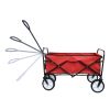 Outdoor Folding Wagon Garden ;  Large Capacity Folding Wagon Garden Shopping Beach Cart ; Heavy Duty Foldable Cart;  for Outdoor Activities;  Beaches;